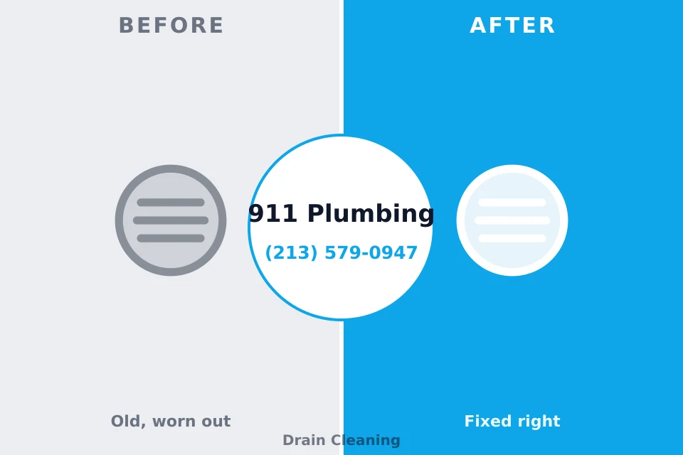 Before and after: plumbing repair Lowell, OR